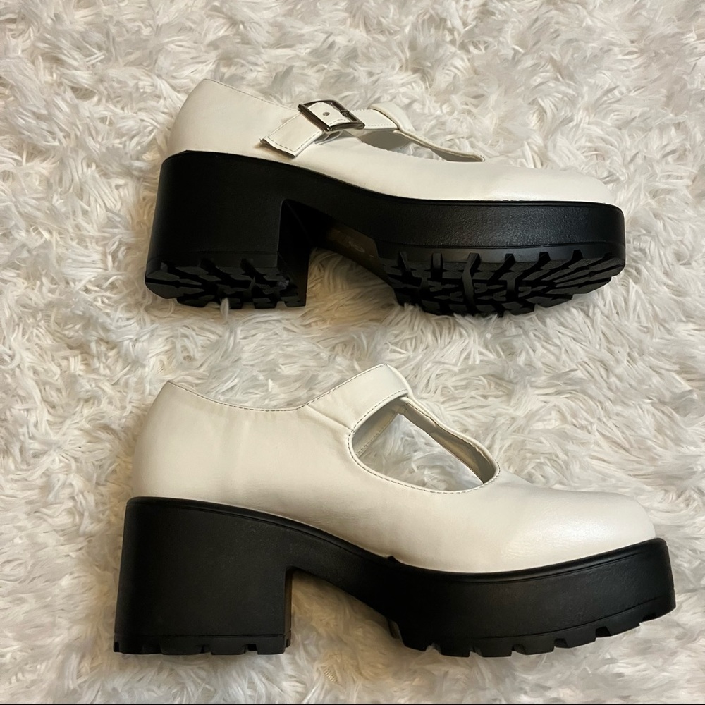 Dolls Kill X Koi White Sia Platform Mary Janes - Picture 6 of 14